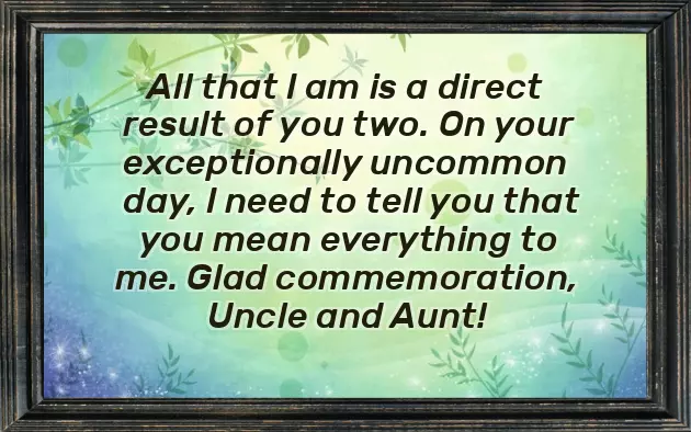 Happy Anniversary Aunty And Uncle Wishes