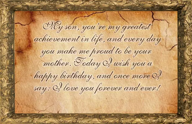 Quotes Of Birthday Wishes For Son