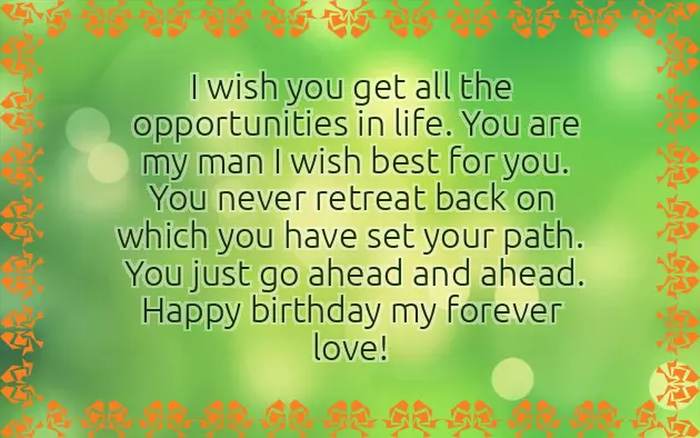 Boyfriend Romantic Birthday Wishes