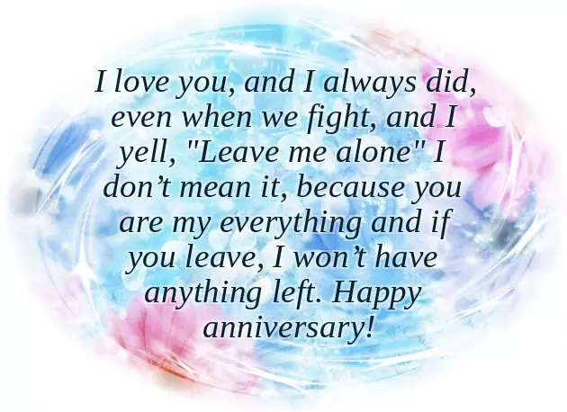 First Anniversary Status For Wife