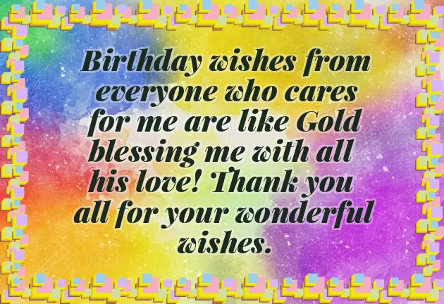 Words To Thank Someone For Birthday Wishes