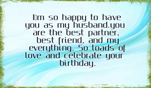 Happy Birthday Handsome Hubby