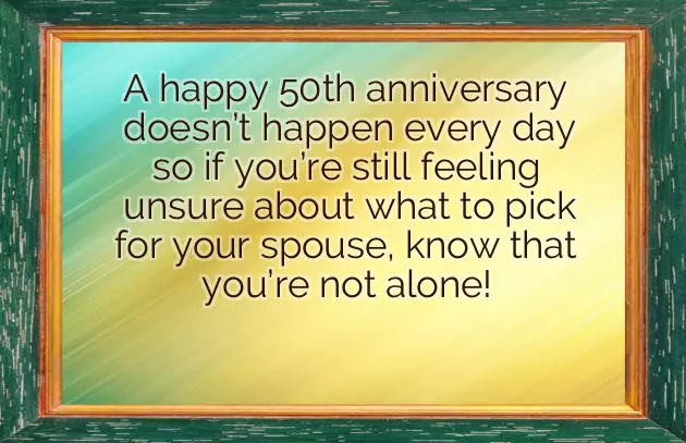 50Th Wedding Anniversary Ideas