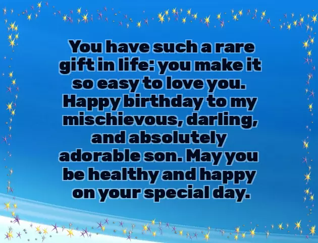 Birthday Wish For Kid Son