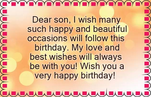 Best Wishes Son Birthday