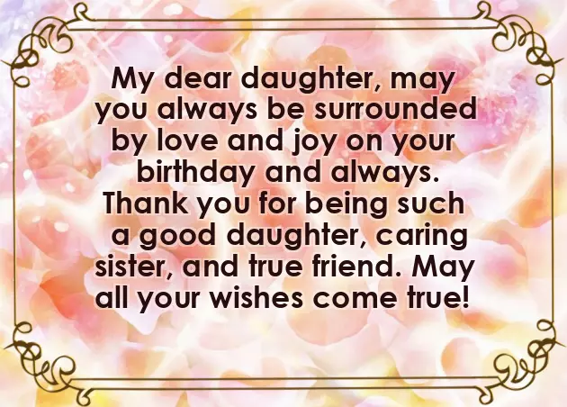 Latest Birthday Wishes For Daughter