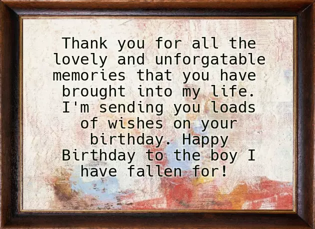 Wish To Boyfriend Birthday