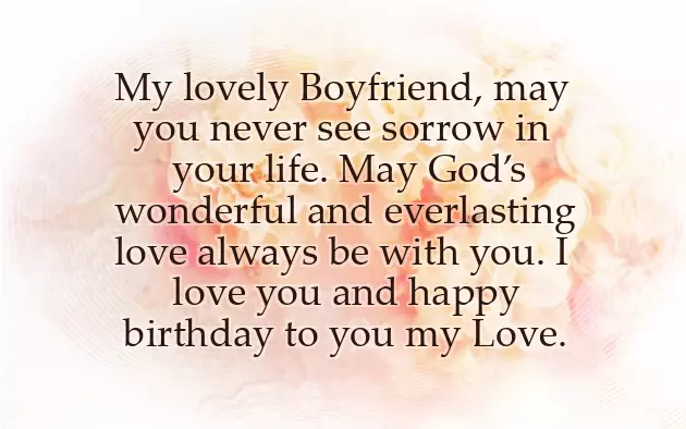 Birthday Wishes To Boyfriend Romantic