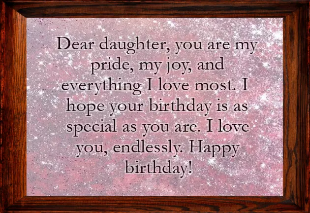 Happy Birthday To My Only Daughter Happy Birthday To My Only Daughter