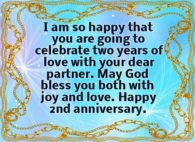 Second Wedding Anniversary Wishes To Husband