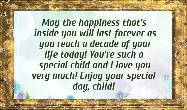 Happy 10Th Birthday Granddaughter Quotes