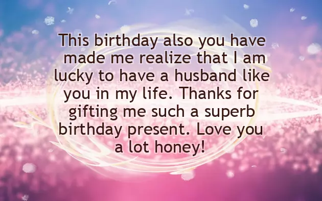 Happy Birthday Note To Husband
