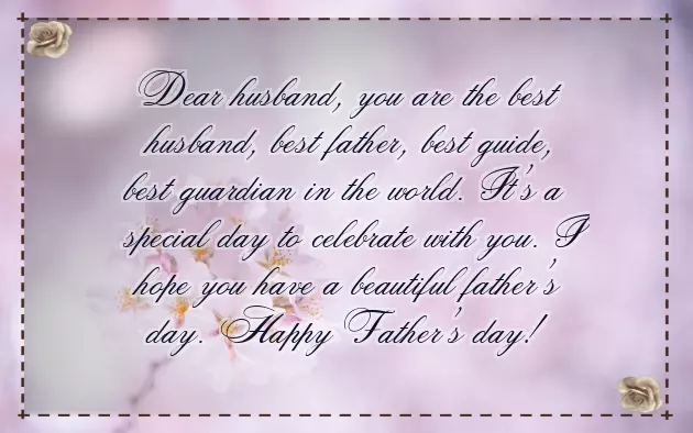 Fathers Day Wishes To My Husband