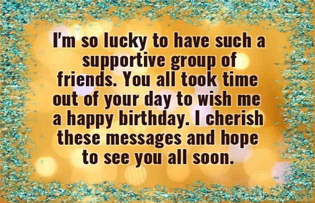 Thank You Words For Birthday