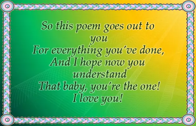 Short Poem For Girlfriend