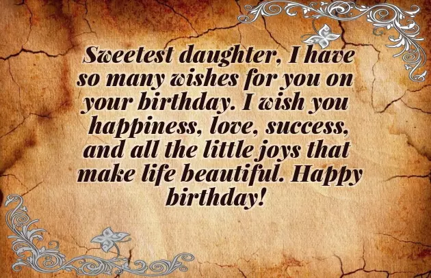 Happy Birthday To My Only Daughter Happy Birthday To My Only Daughter