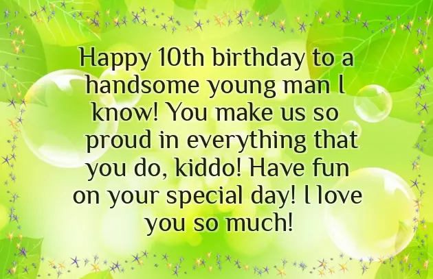 Happy Birthday 10 Year Old