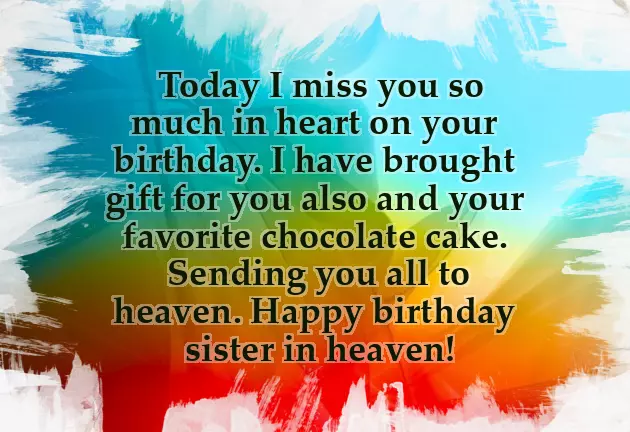 Happy Birthday To My Late Sister