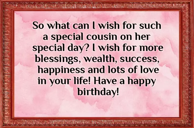 Best Cousin Birthday Wishes
