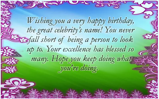 Birthday Wishes For Idol