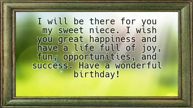 Wishing My Niece Happy Birthday