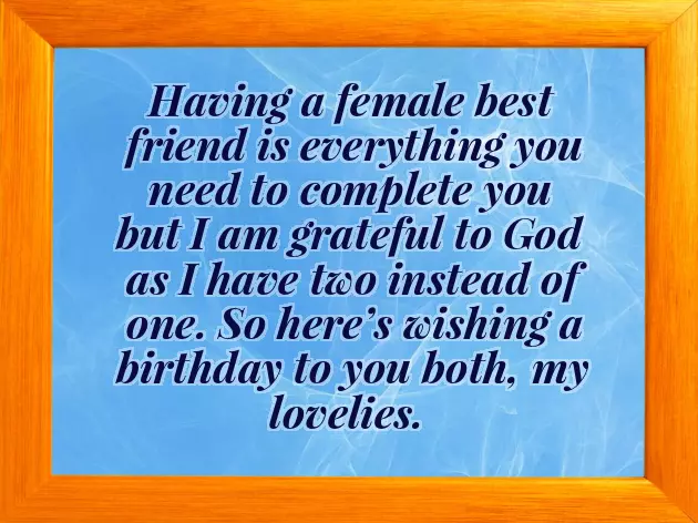 Twin Girls Birthday Wishes