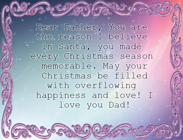 Christmas Messages For Dad Christmas Messages For Dad