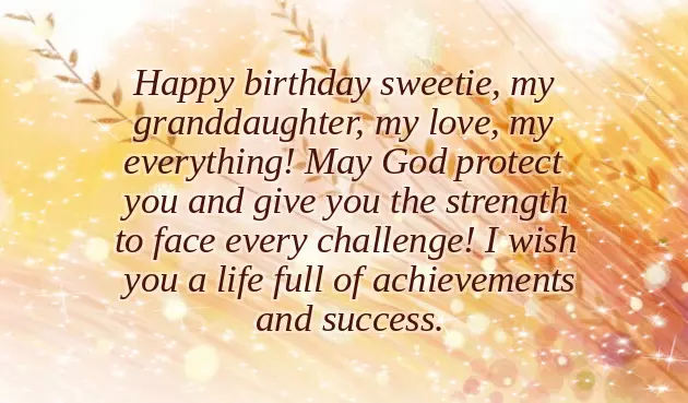 New Granddaughter Wishes