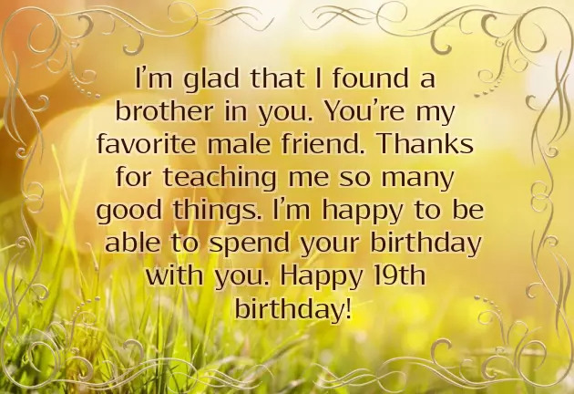 Birthday Wishes For 19 Year Old Son