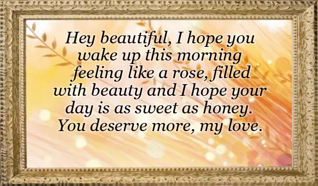 Long And Sweet Good Morning Message For Her