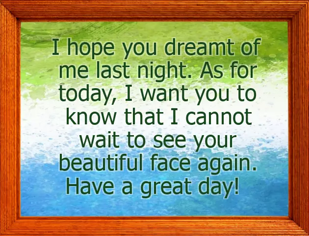 Good Morning Message Relationship