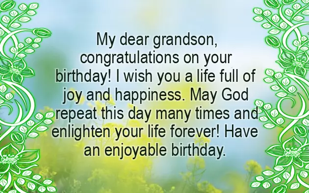 Happy Birthday Grandson 9 Years Old