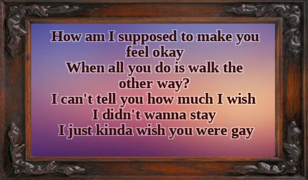 Wish You Were Gay Billie