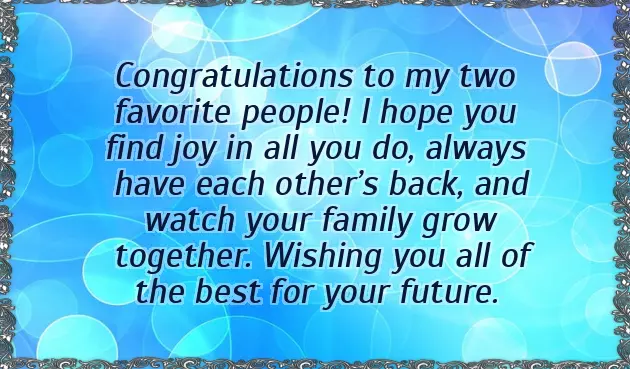 Wishes For The Newly Wedded Couple