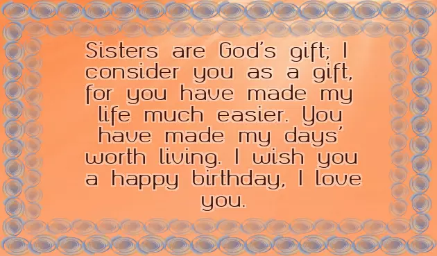 Happy Birthday Sister From Brother