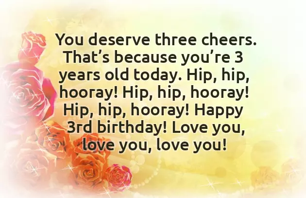 Happy 3Rd Birthday Wishes To My Son