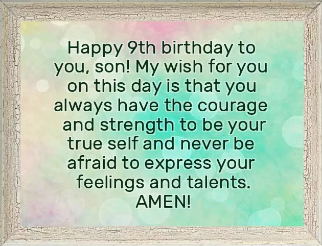 Happy Birthday To A 9 Year Old Happy Birthday To A 9 Year Old