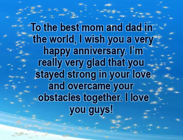 Father Mother Wedding Anniversary Wishes