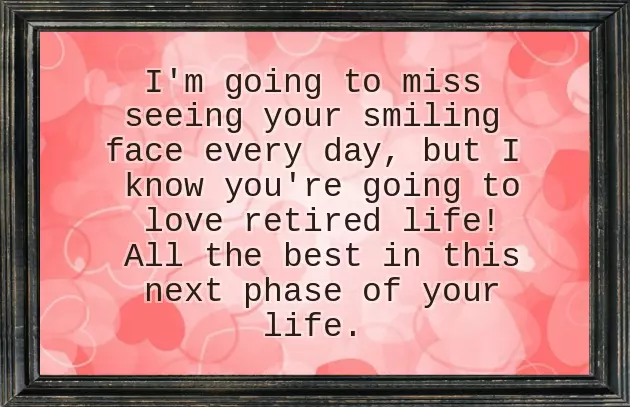 Greeting For Retirement Message