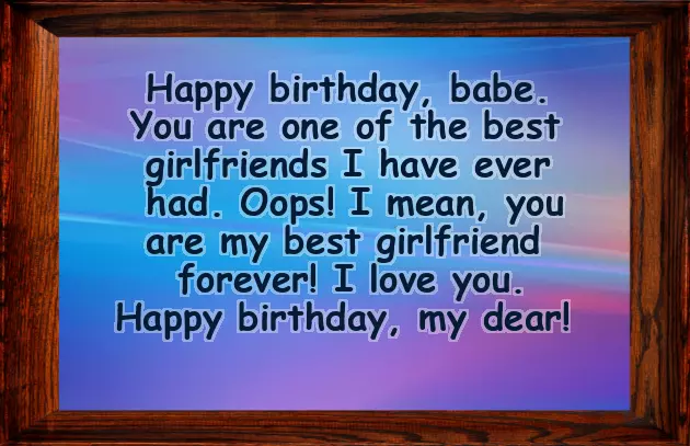 Birthday Wishes For New Girlfriend