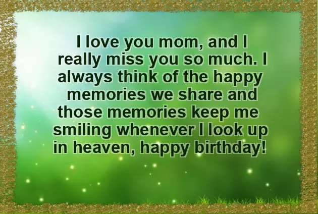 Happy Birthday Mum Heaven