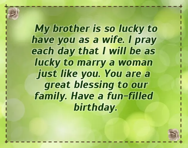 Beautiful Birthday Wishes For Sister In Law