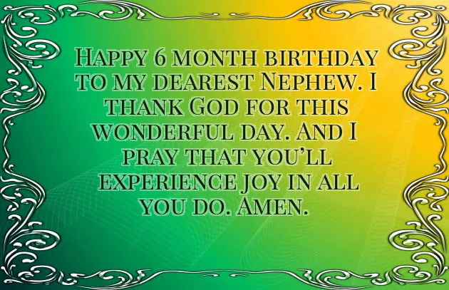 6 Month Wishes For Baby