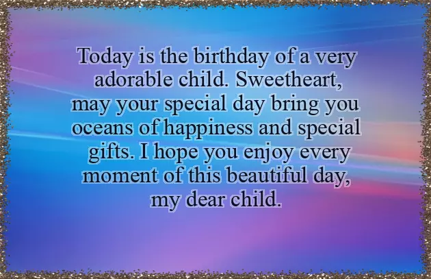 Happy Birthday To Kid Boy