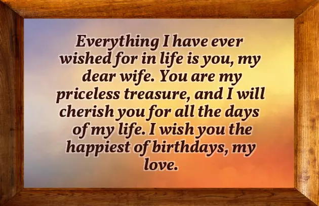 Happy Birthday My Love My Wife