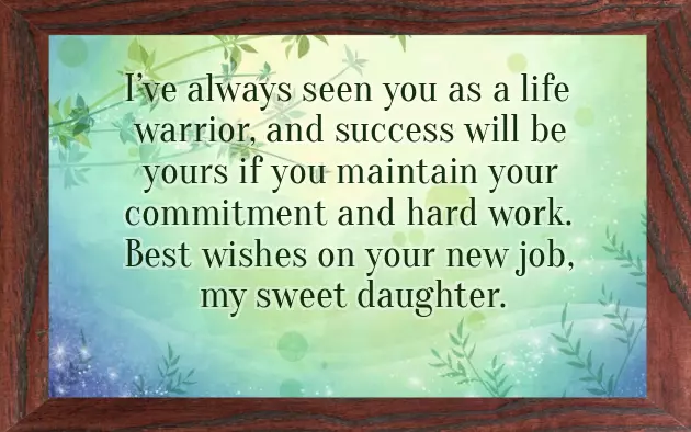 First Job Congratulations