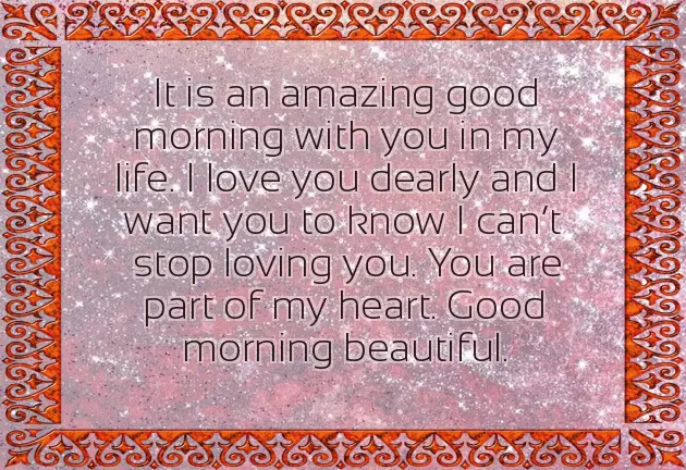 Sweetheart Good Morning Message