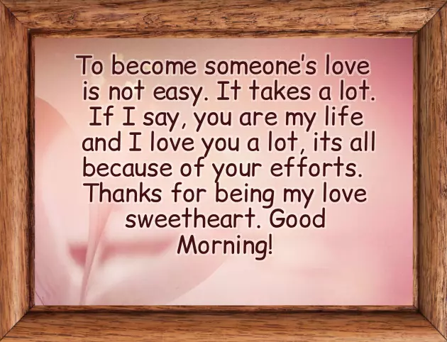 Good Morning Message To The Love Of My Life