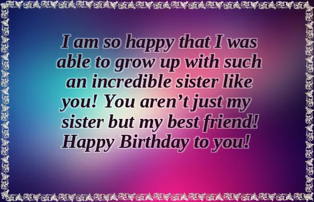 Funny Birthday Wishes For Big Sister