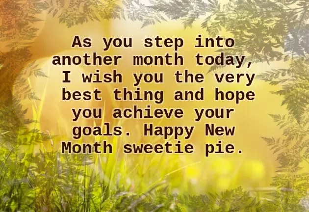 New Month Wishes For Girlfriend